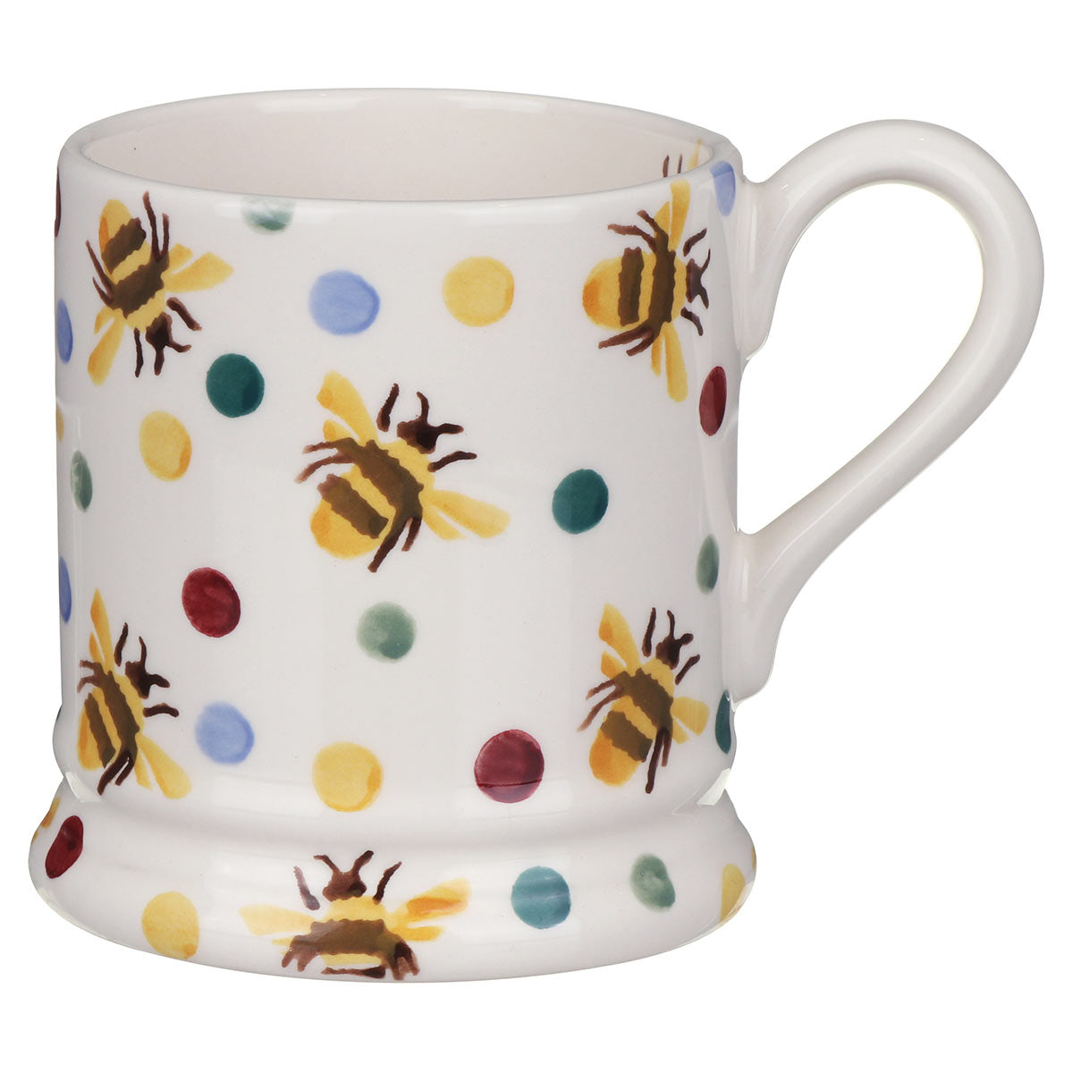 Emma Bridgewater Bumblebee & Small Polka Dot 1/2 Pint Mug