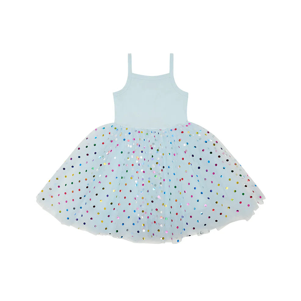 Sky Spot Dress - 4-6 Years