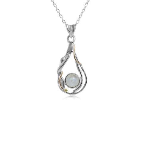 Moonstone Sterling Silver Teardrop Pendant