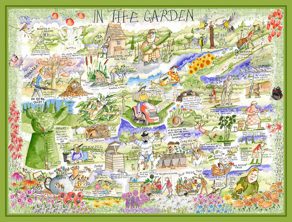 Tim Bulmer 1000 Piece Jigsaw Puzzle In the Garden