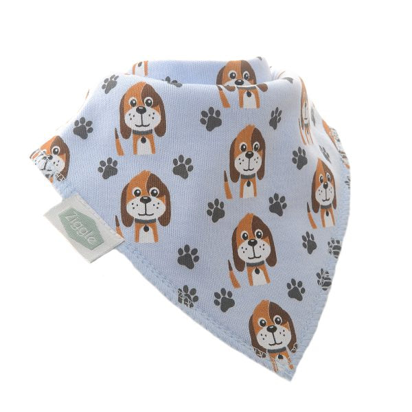 Fun absorbent baby bandana - Puppy