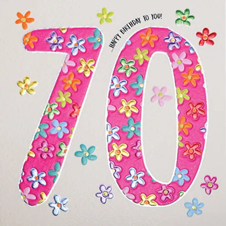 70th Birthday - Ditsy Flowers