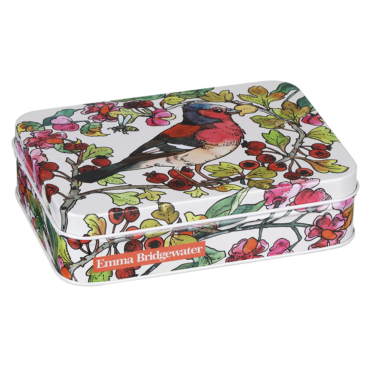 Emma Bridgewater Birds In Hedgerow Small Rectangular Tin