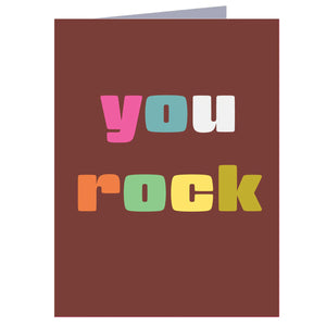 You rock