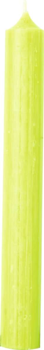 Lime Green Cylinder Candle - 25cm