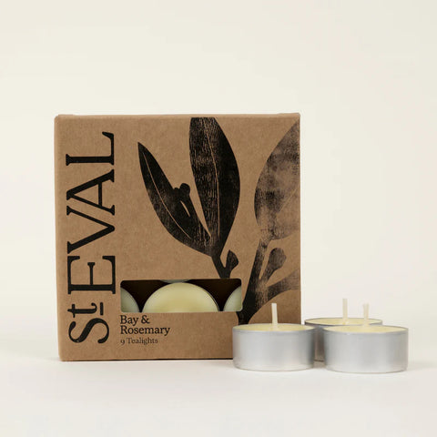 Scented Tealight x 9 - Bay & Rosemary