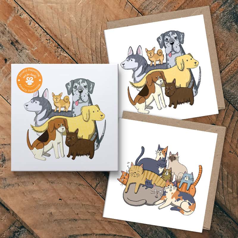 Charity Card Pack- Four Legged Friends