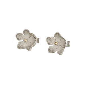 Sterling Silver Flower Stud Earrings