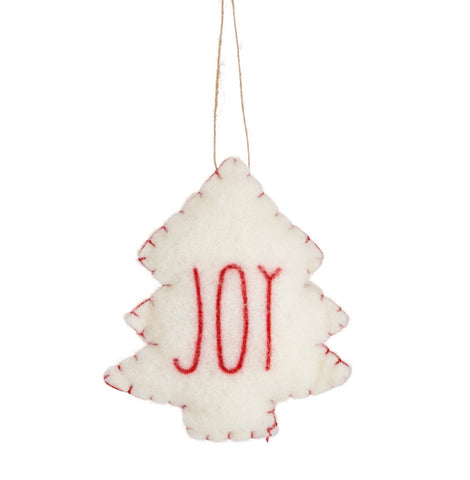 Joy Felt Hanging Decoration - Tree