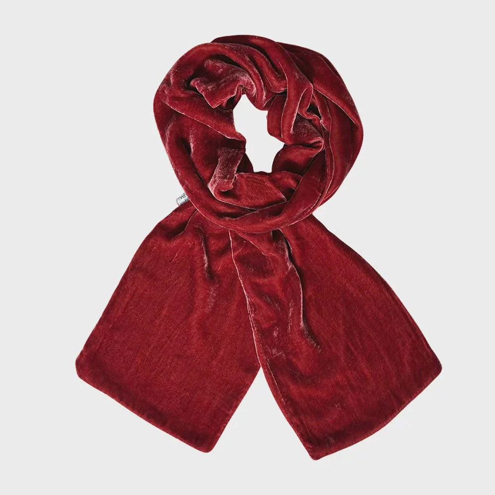 Plain Velvet Scarf - Dusky Rose