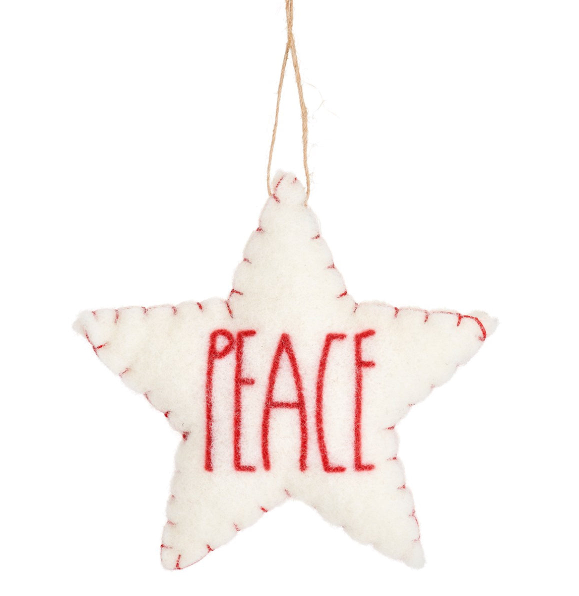 Peace Felt Hanging Decoration - Star