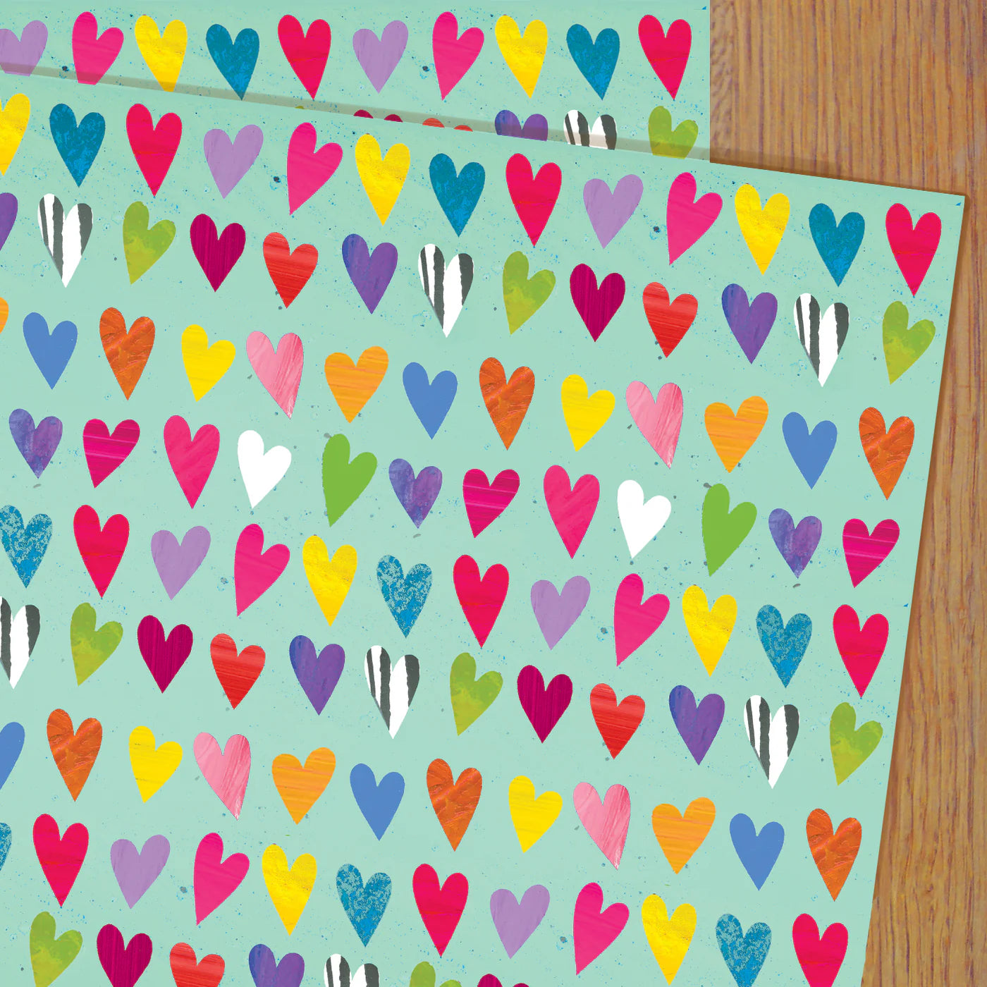 Coloured Heart Wrap