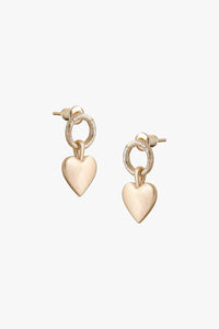 Solace earrings - Gold heart