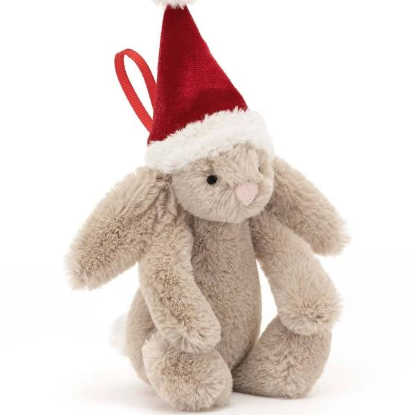 Bashful Christmas Bunny Decoration