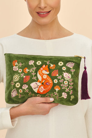 Velvet Pouch - Scandinavian Fox