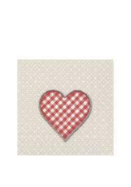 Lunch Napkins - Lovely Dotty linen red