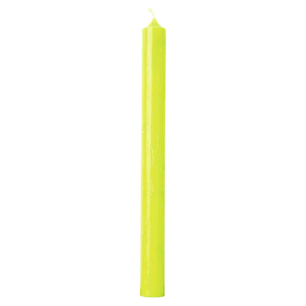 Lime Green Cylinder Candle - 25cm