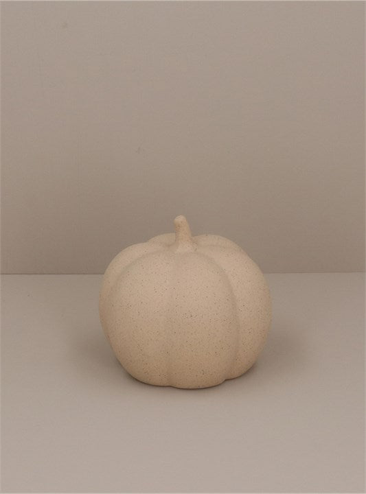 Small Bisque Pumpkin Ornament