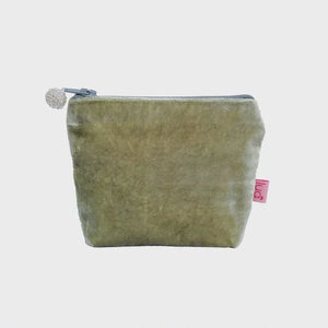 Mini Velvet Purse - Sage Green