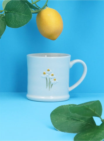 Stoneware Mug - White Daisies