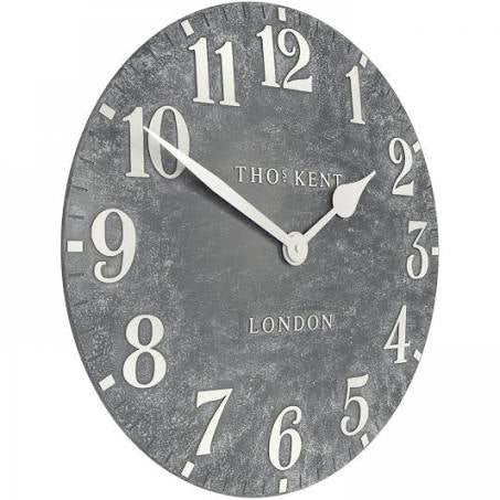 20” Outdoor Arabic Wall Clock - Cement