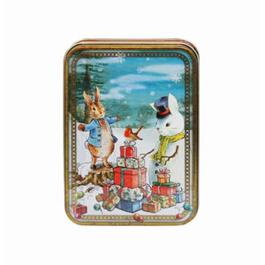 Peter Rabbit- Small Rectangular Christmas Tin