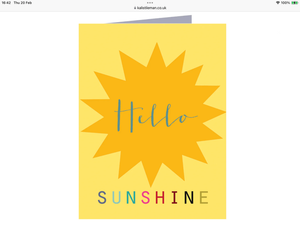 Hello sunshine