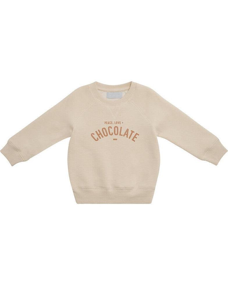 Vanilla ‘Peace, Love + Chocolate’ Sweatshirt 6 Years