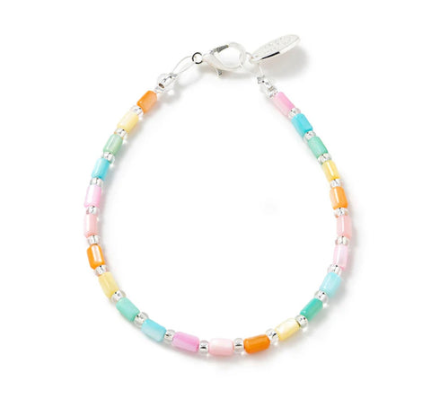 Pastel Rainbow Seashell Bracelet