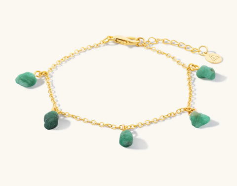 Mohica Emerald Charm bracelet