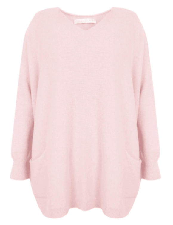 Caryf X Oversized Tunic - Pale Pink