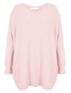 Caryf X Oversized Tunic - Pale Pink