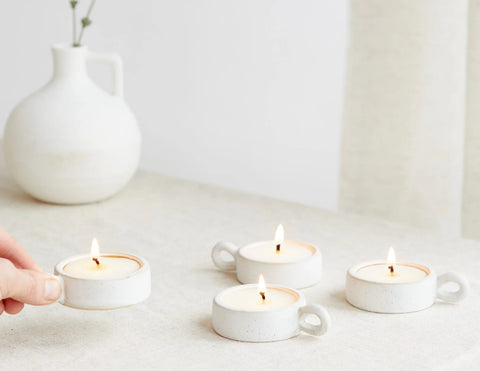 Scandi: Tea Lights (Box of 4) - Lemon & Lavender