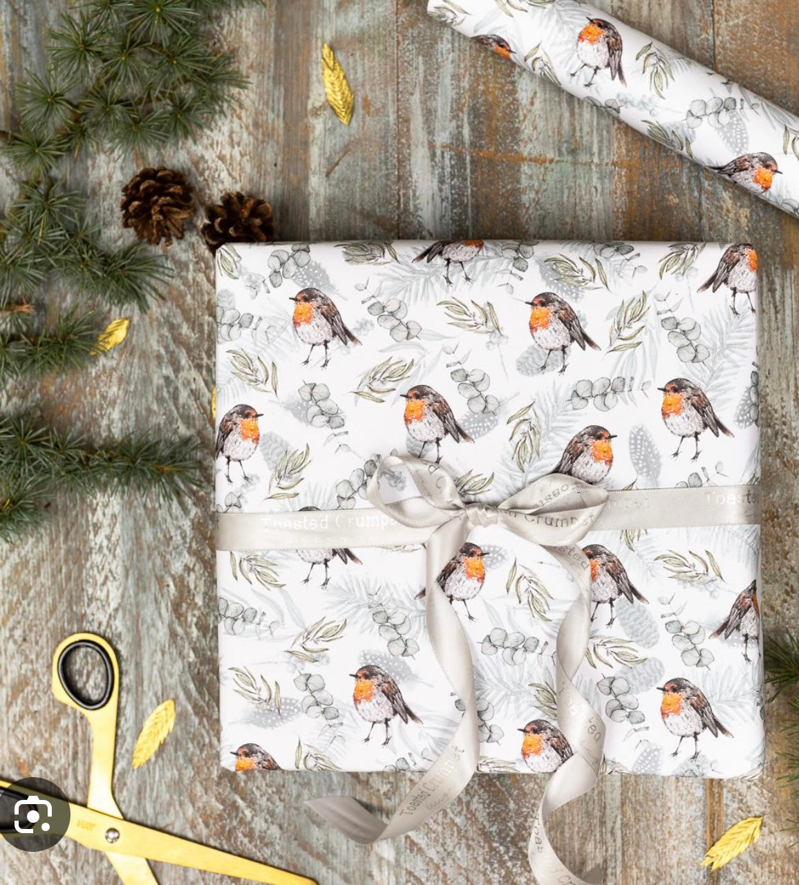 Robin & Eucalyptus Pure Gift Wrap