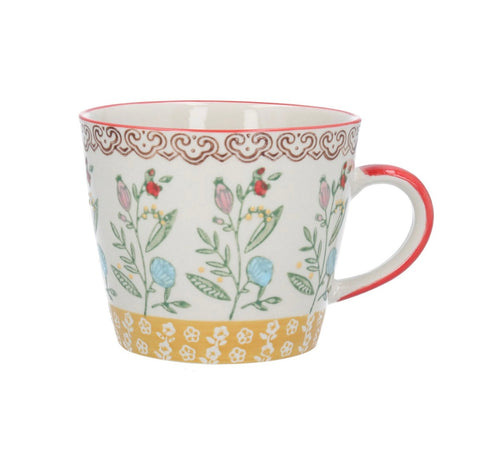 Yellow Band Rosehip Ceramic Mug