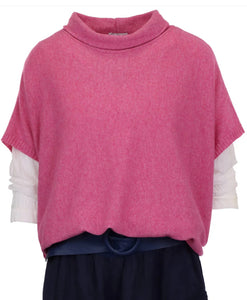 Cashmere Blend Tunic - Cashmere Rose Pink