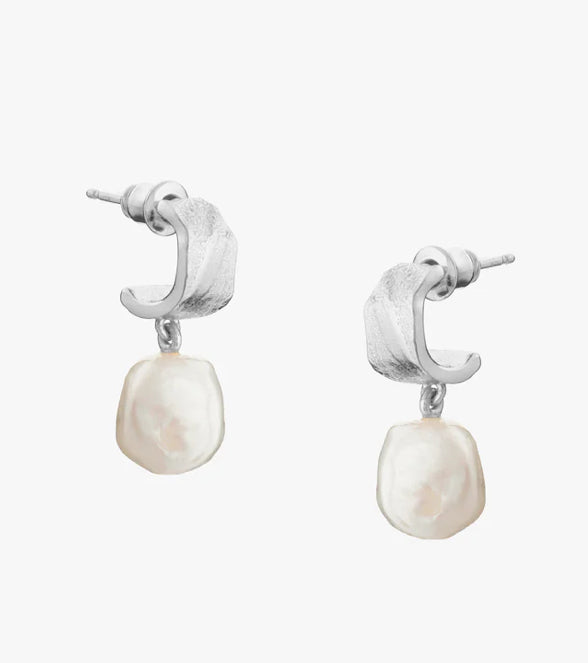 Freshwater Pearl Earrings Silver