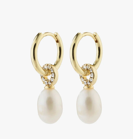 Baker Freshwater Pearl Earrings - Gold plated