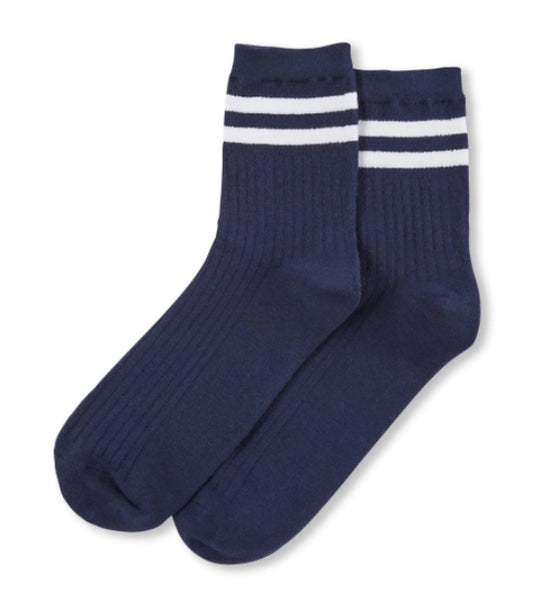 Bamboo Ankle Socks - Navy