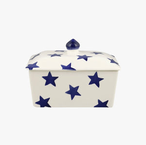 Emma Bridgewater Blue Star Small Butter Dish