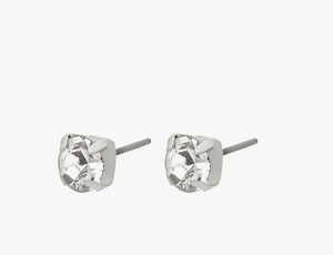 Original crystal earstuds - Silver Plated