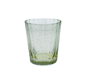 Green Bubble Glass Tumbler