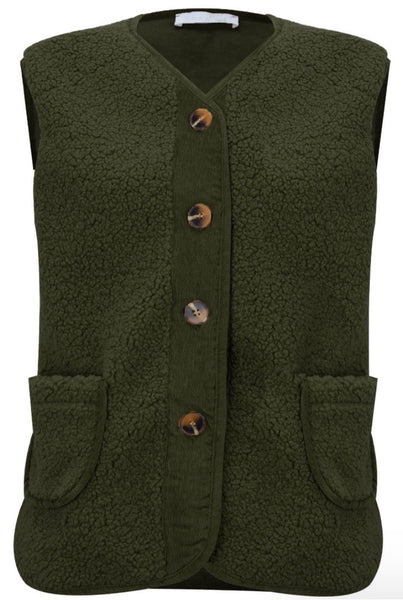 Teddy Faux Fur Gilet - Medium