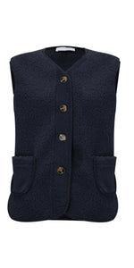 Teddy Faux Fur Gilet - Sm/Med