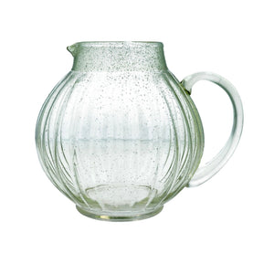 Green Bubble Glass Ball Jug Large