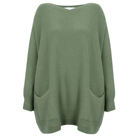 Caryf X Oversized Tunic - Olive Green