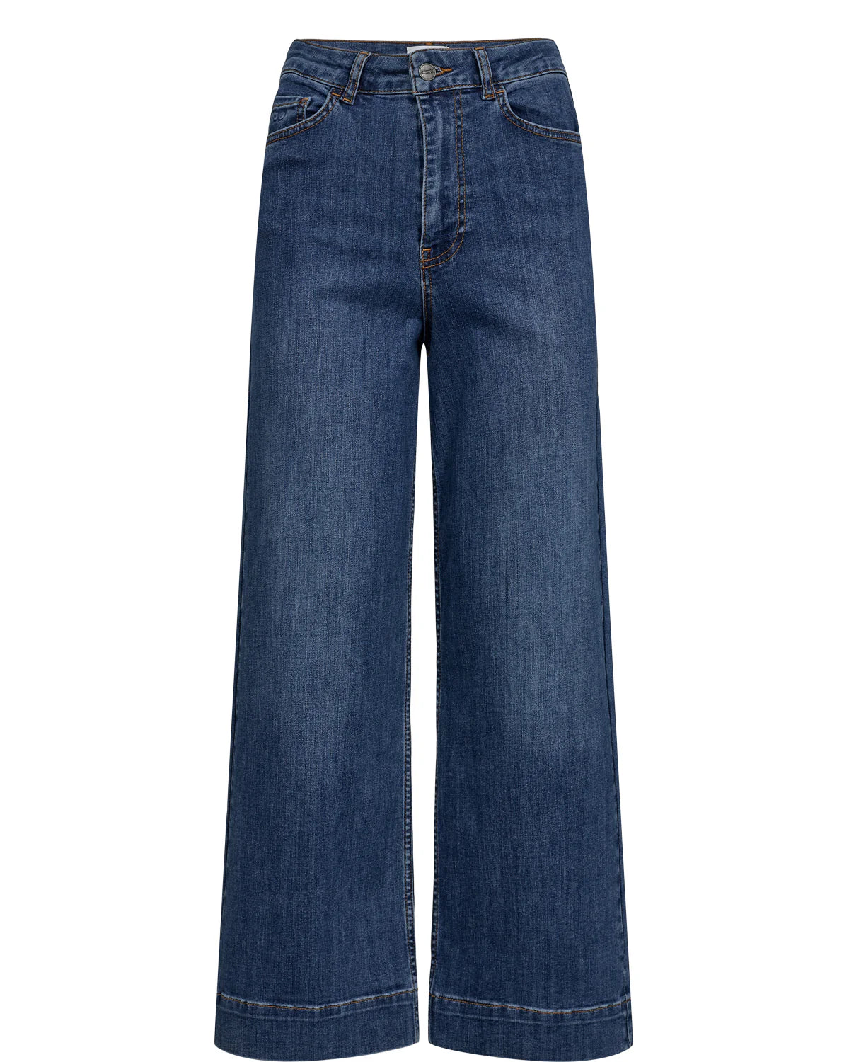 Paris Jeans - Mid Blue Cropped