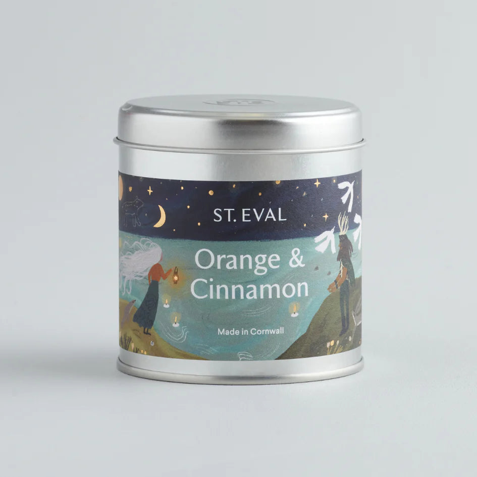 Orange & Cinnamon Tin Candle