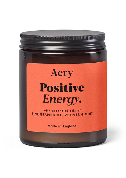 Positive Energy Scented Jar Candle - Pink Grapefruit Vetiver and Mint