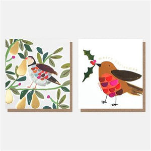 Charity Christmas Cards - Partridge & Robins